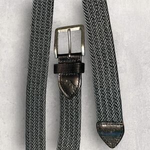 Euc Tommy Bahama Men’s Gray Tones & Black Woven Belt Size 38-40